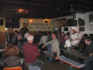 In Herberts club - Friedrich Hog in the center of the shot